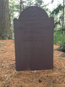 Henrietta's headstone